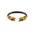 Extra Large Size Brass And Acrylic Bangle Color Maroon