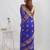 Blue Matka Pure Silk Saree With Blouse Piece
