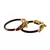 Extra Large Size Brass And Acrylic Bangle Color Maroon
