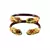 Extra Large Size Brass And Acrylic Bangle Color Maroon
