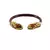Extra Large Size Brass And Acrylic Bangle Color Maroon