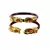 Extra Large Size Brass And Acrylic Bangle Color Maroon