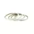 Extra Large Size Brass And Acrylic Bangle Color White