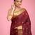 Maroon Kanjivaram Silk Saree With Blouse Piece
