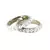 Extra Large Size Brass And Acrylic Bangle Color White