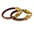 Extra Large Size Brass And Acrylic Bangle Color Maroon