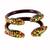 Extra Large Size Brass And Acrylic Bangle Color Maroon