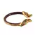 Extra Large Size Brass And Acrylic Bangle Color Maroon