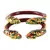 Extra Large Size Brass And Acrylic Bangle Color Maroon