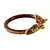 Extra Large Size Brass And Acrylic Bangle Color Maroon