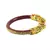 Extra Large Size Brass And Acrylic Bangle Color Maroon
