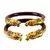 Extra Large Size Brass And Acrylic Bangle Color Maroon