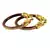 Extra Large Size Brass And Acrylic Bangle Color Maroon