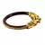 Extra Large Size Brass And Acrylic Bangle Color Maroon