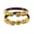 Extra Large Size Brass And Acrylic Bangle Color Maroon