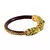 Extra Large Size Brass And Acrylic Bangle Color Maroon