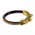 Extra Large Size Brass And Acrylic Bangle Color Maroon