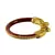 Extra Large Size Brass And Acrylic Bangle Color Maroon