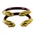 Extra Large Size Brass And Acrylic Bangle Color Maroon