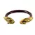 Extra Large Size Brass And Acrylic Bangle Color Maroon