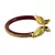 Extra Large Size Brass And Acrylic Bangle Color Maroon
