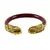 Extra Large Size Brass And Acrylic Bangle Color Maroon