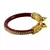 Extra Large Size Brass And Acrylic Bangle Color Maroon