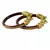 Extra Large Size Brass And Acrylic Bangle Color Maroon