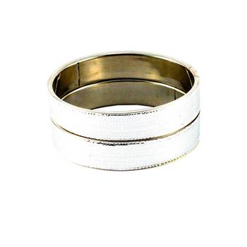 Extra Large Size Brass Bangle Color White 2