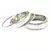 Extra Large Size Brass Bangle Color White