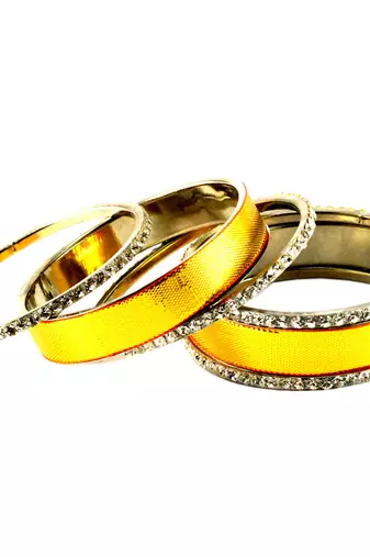 Extra Large Size Brass Bangle Color Yellow