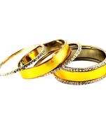 Extra Large Size Brass Bangle Color Yellow