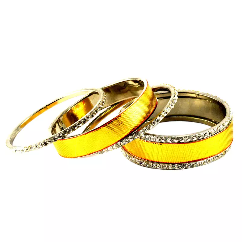 Extra Large Size Brass Bangle Color Yellow