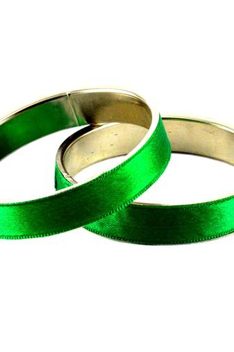 Extra Large Size Brass Bangle Color Green