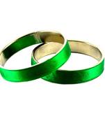 Extra Large Size Brass Bangle Color Green