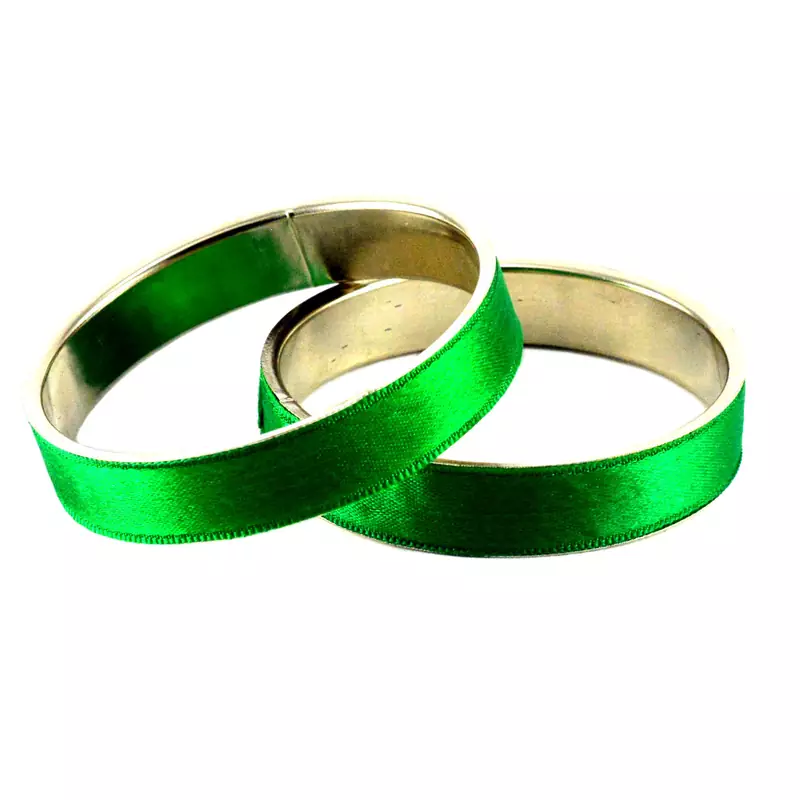 Extra Large Size Brass Bangle Color Green