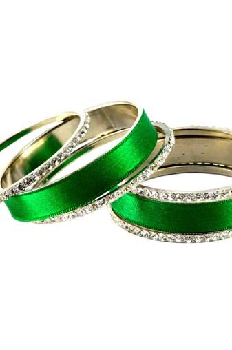 Extra Large Size Brass Bangle Color Green