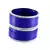 Extra Large Size Brass And Acrylic Bangle Color Blue