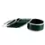 Extra Large Size Brass And Acrylic Bangle Color Dark Green
