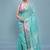 Blue Cotton Saree With Blouse Piece