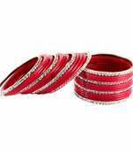 Extra Large Size Brass And Acrylic Bangle Color Gajri