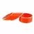 Extra Large Size Brass And Acrylic Bangle Color Orange