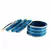 Extra Large Size Brass And Acrylic Bangle Color Blue