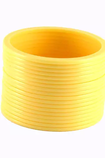 Extra Large Size Acrylic Bangle Color Yellow