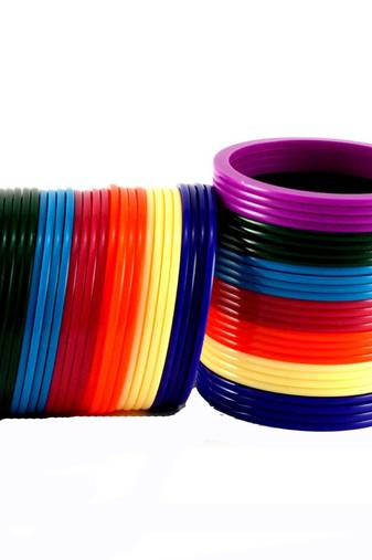Extra Large Size Acrylic Bangle Color Multicolor