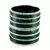 Extra Large Size Brass And Acrylic Bangle Color Dark Green