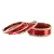 Extra Large Size Brass And Metal Bangle Color Red