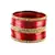 Extra Large Size Brass And Metal Bangle Color Red