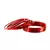 Extra Large Size Metal Bangle Color Red