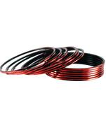 Extra Large Size Metal Bangle Color Red